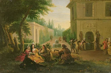 Déjeuner dans un parc